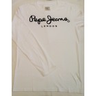 Majica z dolgimi rokavi Pepe Jeans - bela 'London'